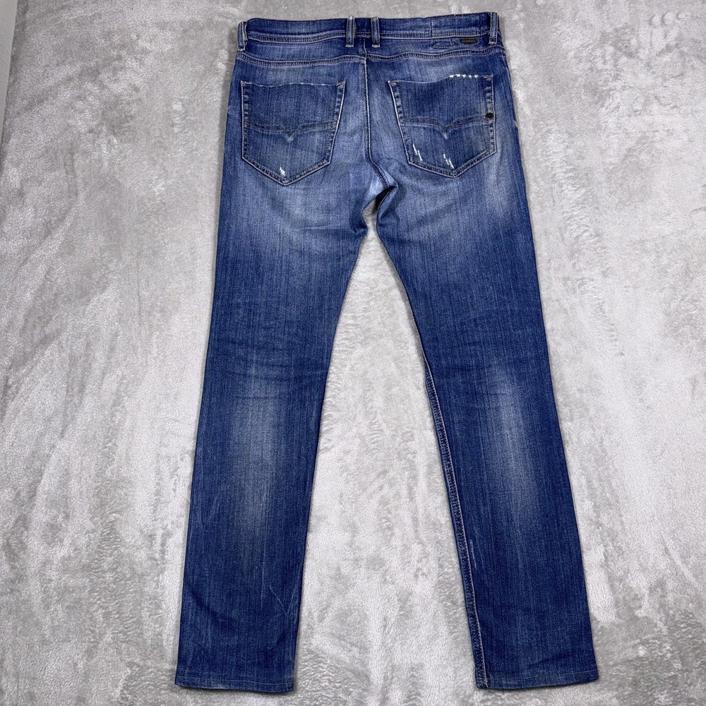 Diesel Selvage Jeans Tepphar Slim Carrot Fit Men's 33x32 Button Fly Distressed - Picture 14 of 16